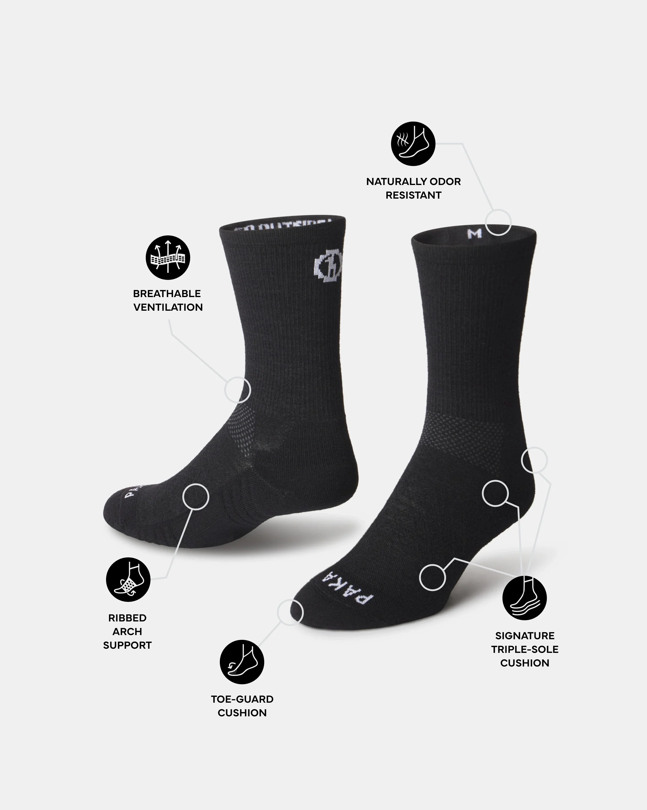 Trail 3/4 Crew Socks - Image 16