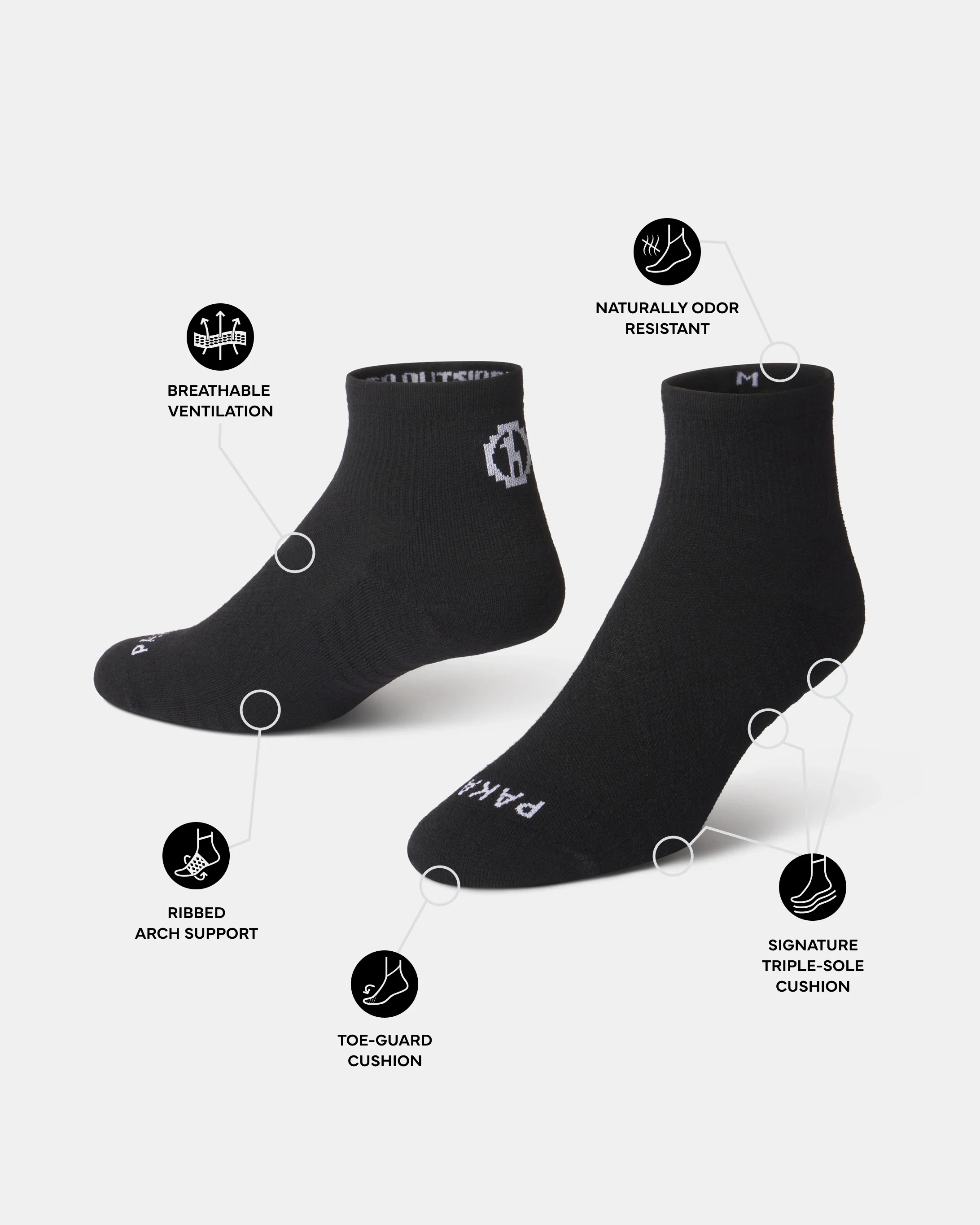 Trail 1/4 Crew Socks - Image 16