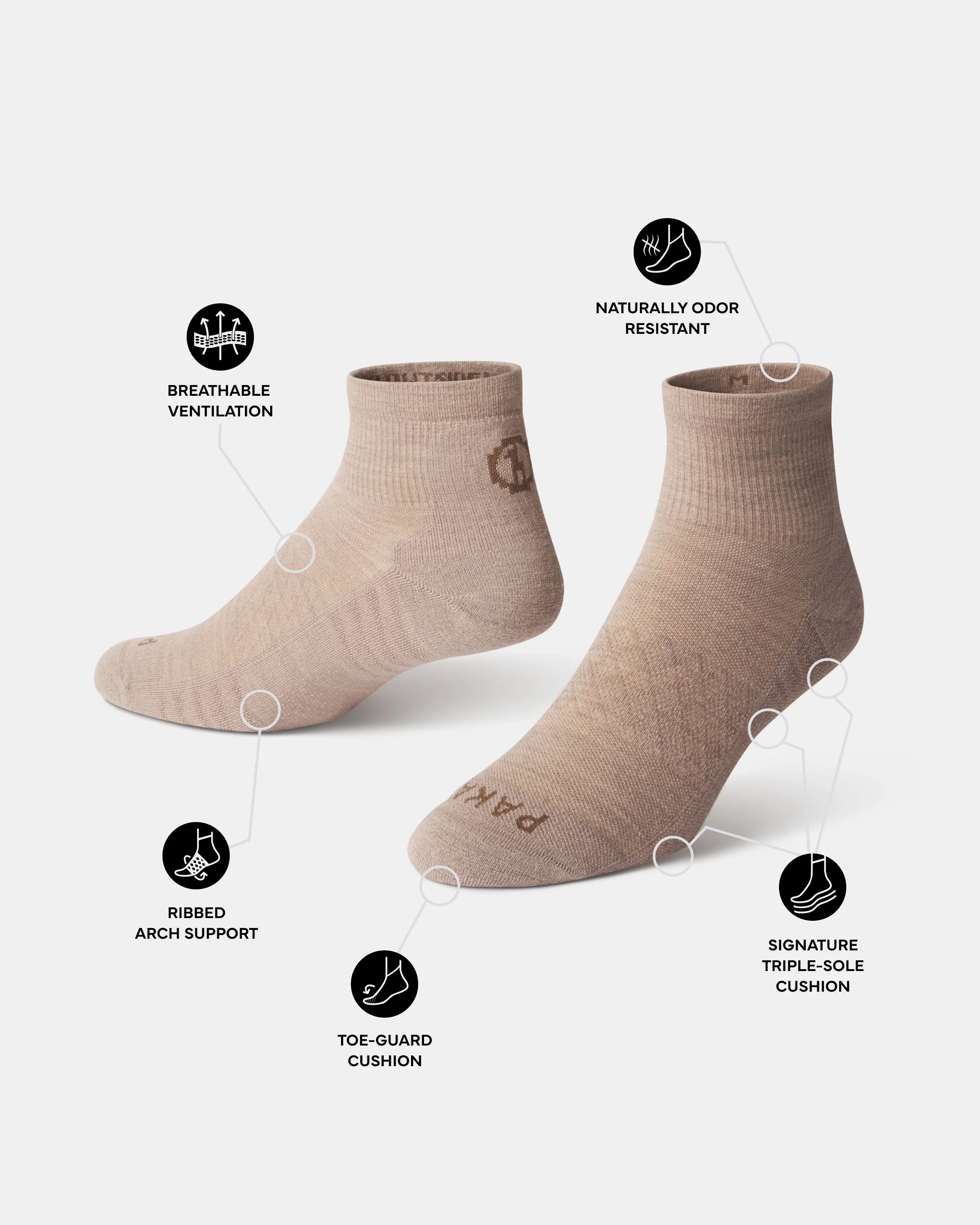 Trail 1/4 Crew Socks - Image 24