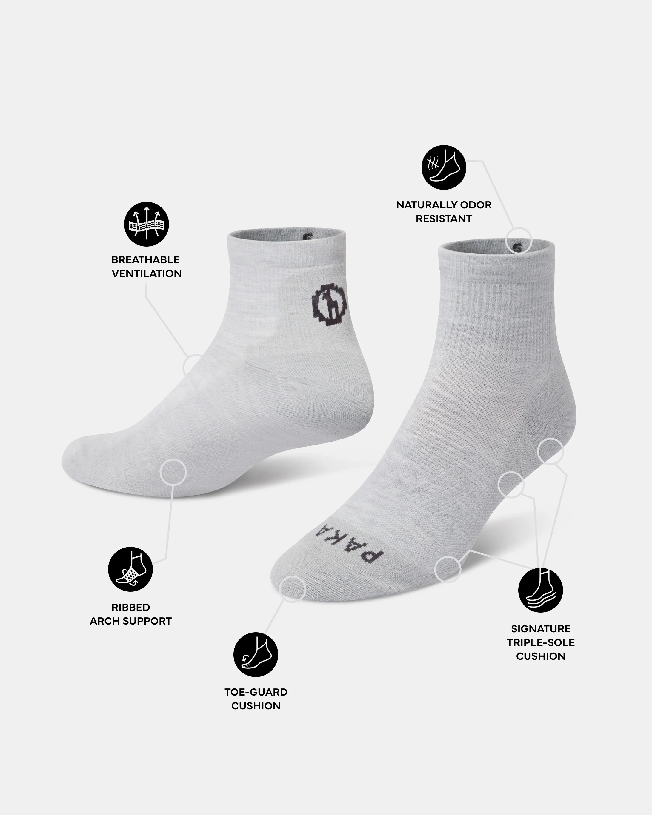 Trail 1/4 Crew Socks - Image 4