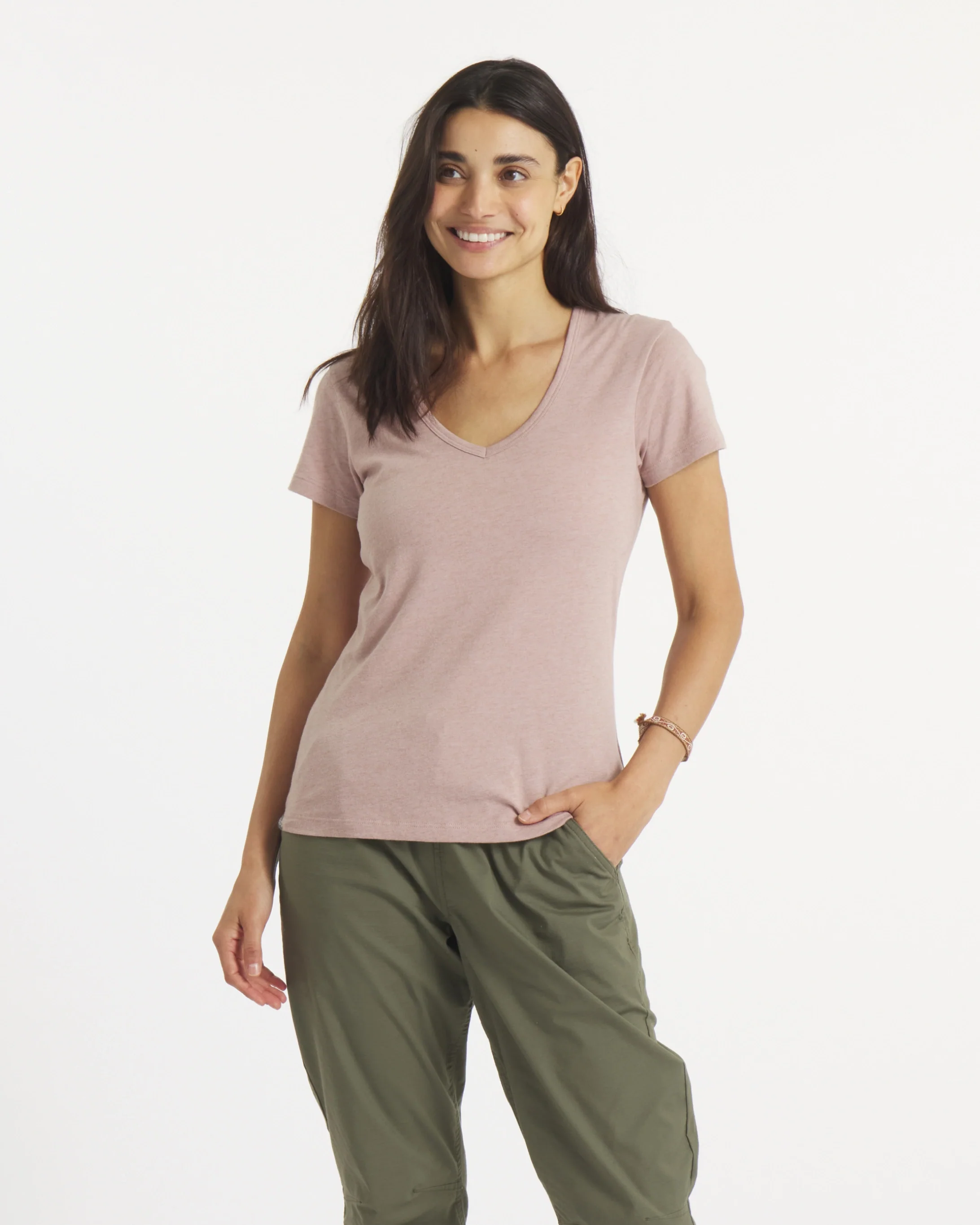 Women's Essential V-Neck - Image 47